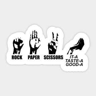 Rock Paper Scissors Italian 6 Sticker